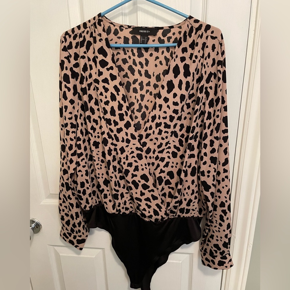 Forever 21 + leopard print bodysuit